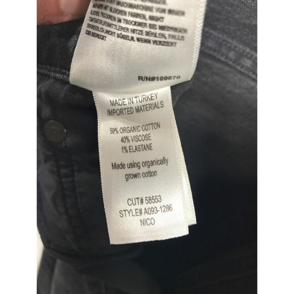 Agolde Nico Charcoal Gray Black Jeans Modern Capsule Denim Straight Leg 26 / 2 - Picture 9 of 11